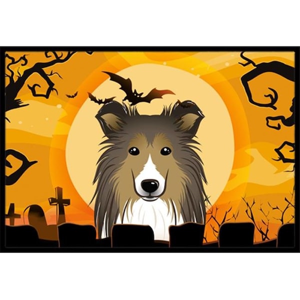 Carolines Treasures BB1800JMAT Halloween Sheltie Indoor & Outdoor Mat; 24 x 36 in. BB1800JMAT - main